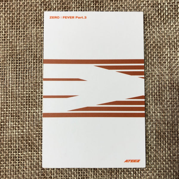 ATEEZ YEOSANG [Zero : Fever Epilogue] Official Photocard, Diary Limited / Gift