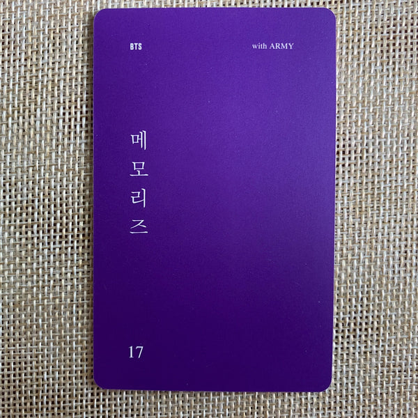 BTS SUGA [ Memories of 2017 ] Official DVD Photocard / New, Rare / Gift