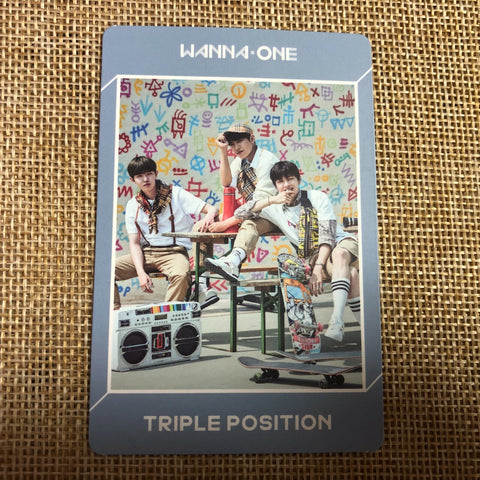 WANNA ONE TRIPLE POSITION [ Undivided ] Official Photocard / New / Gift