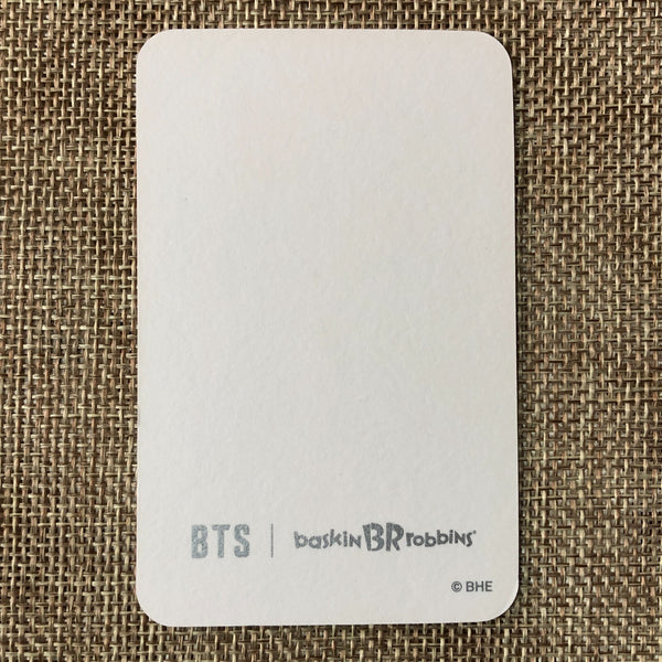 BTS GROUP [ BASKIN ROBBINS Ice Cream Spoon ] Official Photocard / New, Rare /GFT