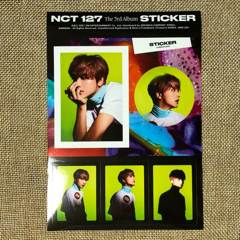 NCT 127 HAECHAN [ STICKER ] Official Sticker, STICKY Ver. / New / Gift