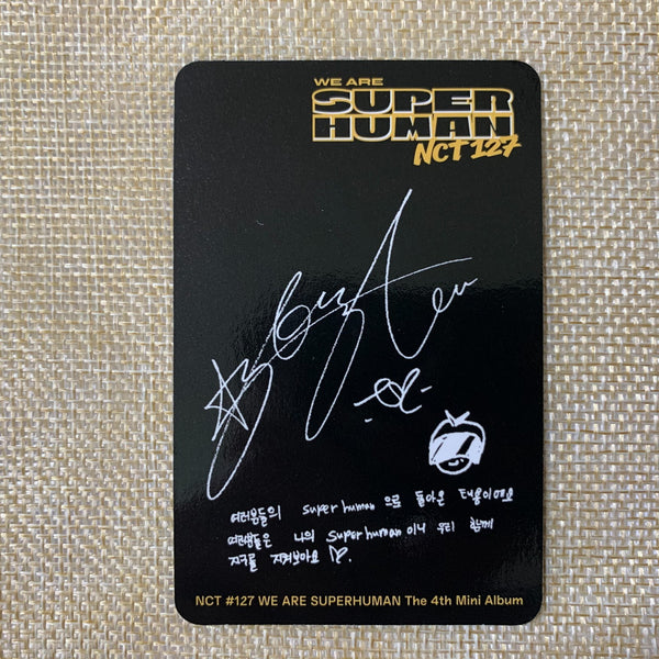 NCT 127 TAEYONG [ Superhuman ] Official Photocard, 4th Mini Album / New / Gift