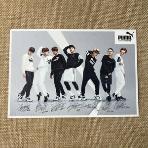 BTS GROUP #1 [PUMA Blaze Time] Official Photocard Post card, Photo / New / Gift
