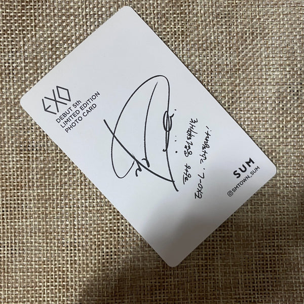 EXO D.O. [Debut 5th Anniversary] Limited Edition Official Photocard / New / Gift