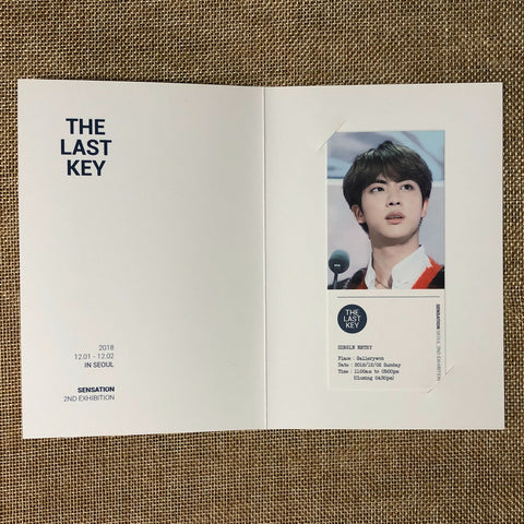 BTS JIN [ The Last Key Exhibition ] Ticket Photocard / New, Rare / Gift