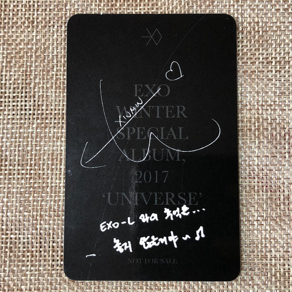 EXO XIUMIN #2 [2017 Winter Special Universe] Official Photocard / New, Rare /+G