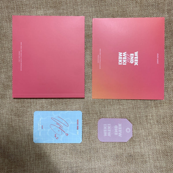 WEKI MEKI All Member SIGNED Promo Album Autographed Full Set [ WEEK END ] +Gift