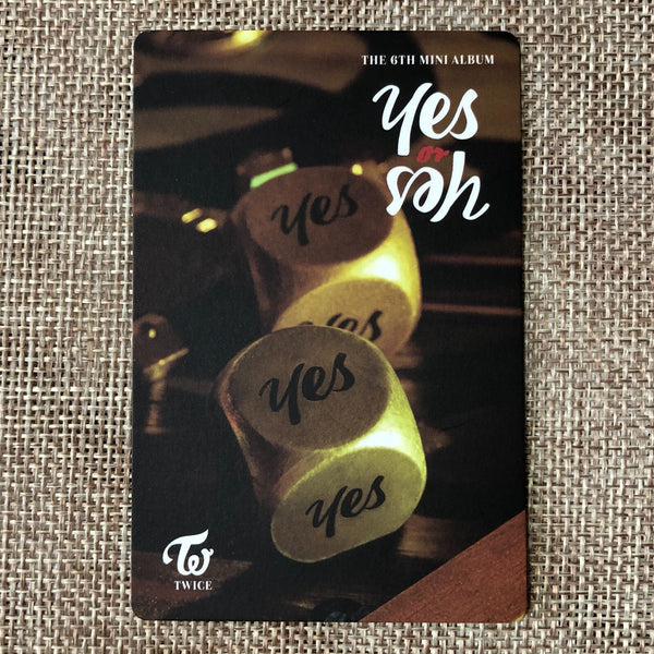TWICE TZUYU [ YES or YES Pre-Order ] Official Photocard, A Ver / New / Gift