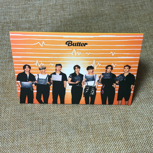 BTS GROUP [ Butter Cream Ver ] Official Stand + Sticker Set / New / Gift