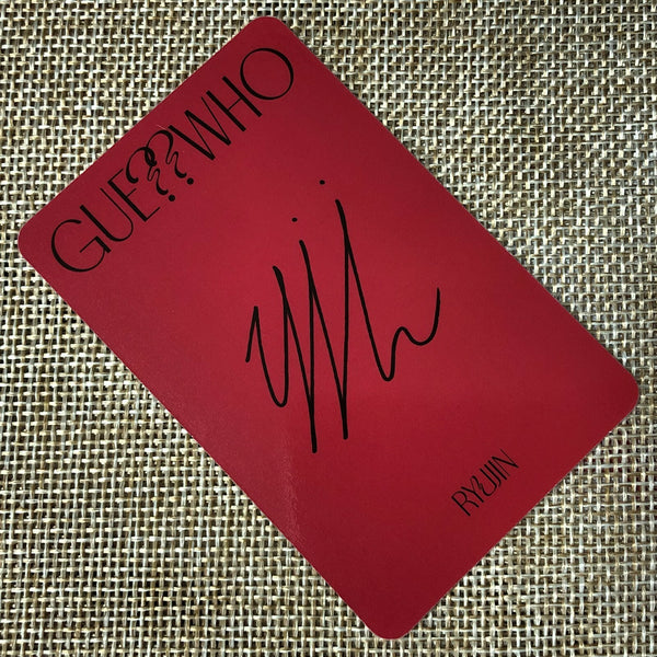ITZY RYUJIN #4 [ GUESS WHO ] Official Special Photocard / New / Gift