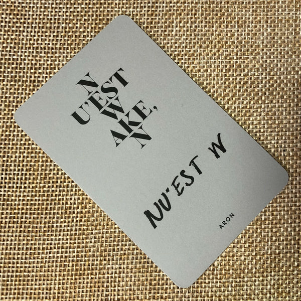 Nu'est W ARON [ WAKE, N ] Official Photocard / New, Rare / Gift