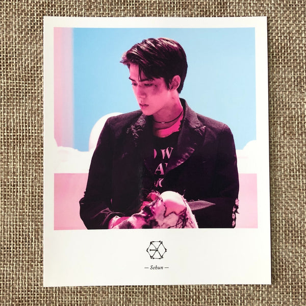 EXO SEHUN [ EX'ACT ] Official Polaroid Photocard Set of 2, Postcard / New / Gift