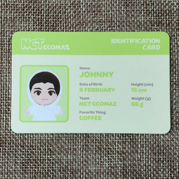 NCT JOHNNY [ CCOMAZ GROCERY STORE ] Official ID Card Photocard / New / Gift