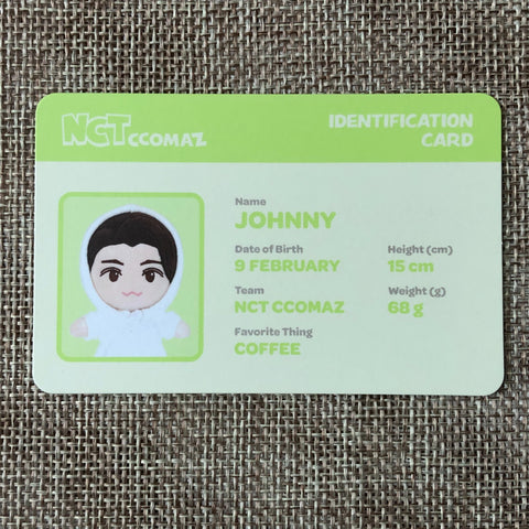 NCT JOHNNY [ CCOMAZ GROCERY STORE ] Official ID Card Photocard / New / Gift