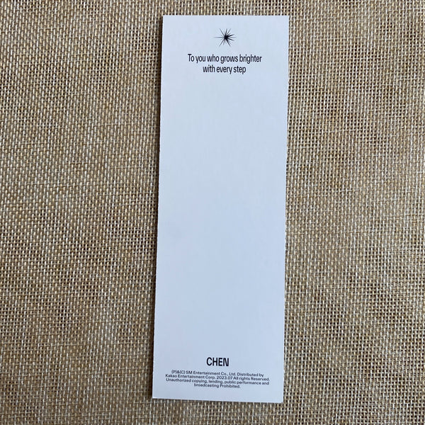 EXO CHEN [ EXIST ] Official Bookmark, 7th Album / New, Rare / Gift