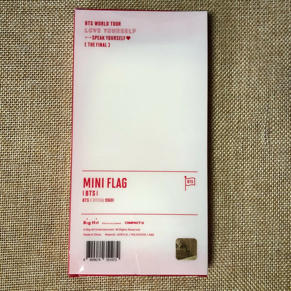 BTS GROUP [Speak Yourself World Tour Concert] Official Mini Flag / OPENED / Gift
