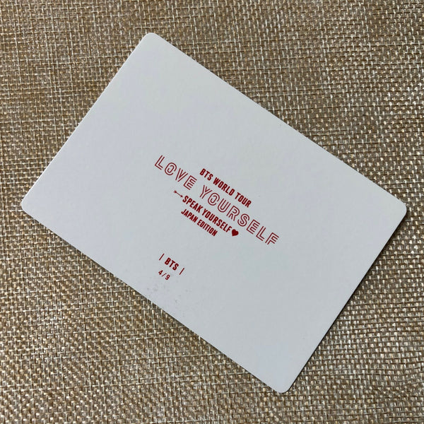 BTS V J-HOPE RM 4/9 [Speak Yourself World Tour Japan] Official Mini Photocard