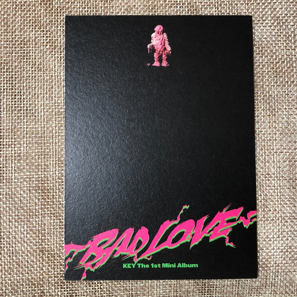 SHINEE KEY #3 [BAD LOVE SPACE RAY GUN] Official Postcard, 1st Mini / New / Gift