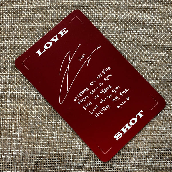 EXO KAI #2 [LOVE SHOT] Official Photocard, 5th Repackage Album / New, Rare /+G
