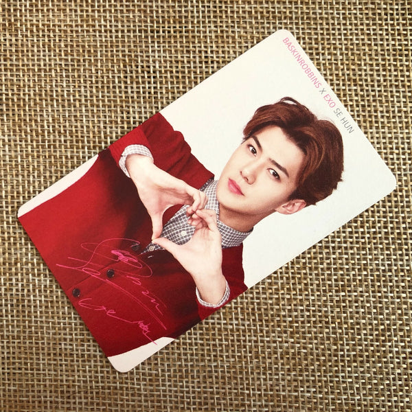 EXO SEHUN [ Baskin Robbins ] Official Photocard / New / Gift