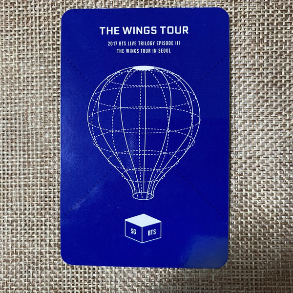 BTS SUGA [ 2017 The Wings Tour in Seoul DVD Live ] Official Photocard /New/Gift