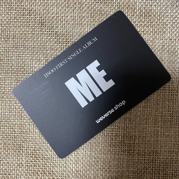 BLACKPINK JISOO #2 [ME Flower] Official Photocard, Weverse POB 1st Single / Gift