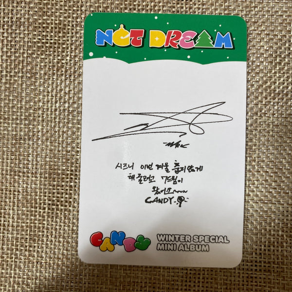 NCT DREAM MARK [Winter Special Candy] Official Photocard, Photobook Ver / Gift