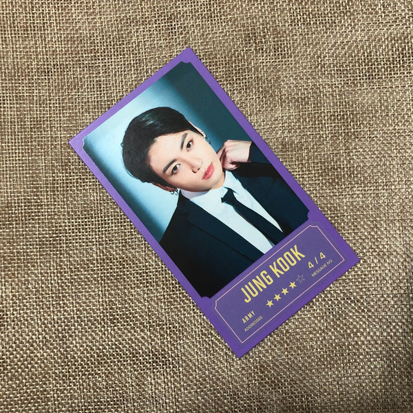 BTS JUNGKOOK 4/4 [BANG BANG CON The Live] Official Message Photo Photocard New/G