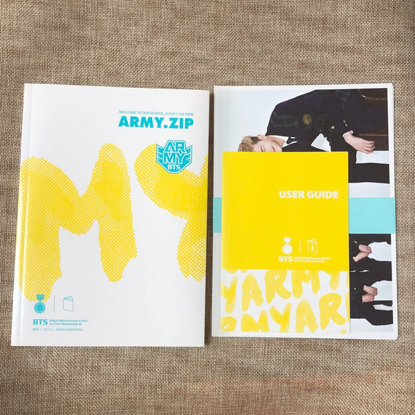 BTS [ Fanclub ARMY ZIP 3rd Membership Kit ] Official Full Set / New, Rare / Gift