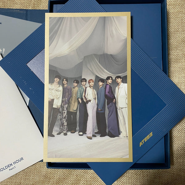ATEEZ All Member Signed Promo Album [Golden Hour Part. 1] Message Full Set /+G