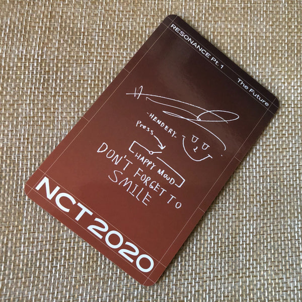 NCT 2020 HAENDERY [RESONANCE Pt.1 Future KIHNO KIT] Official Photocard / Gift