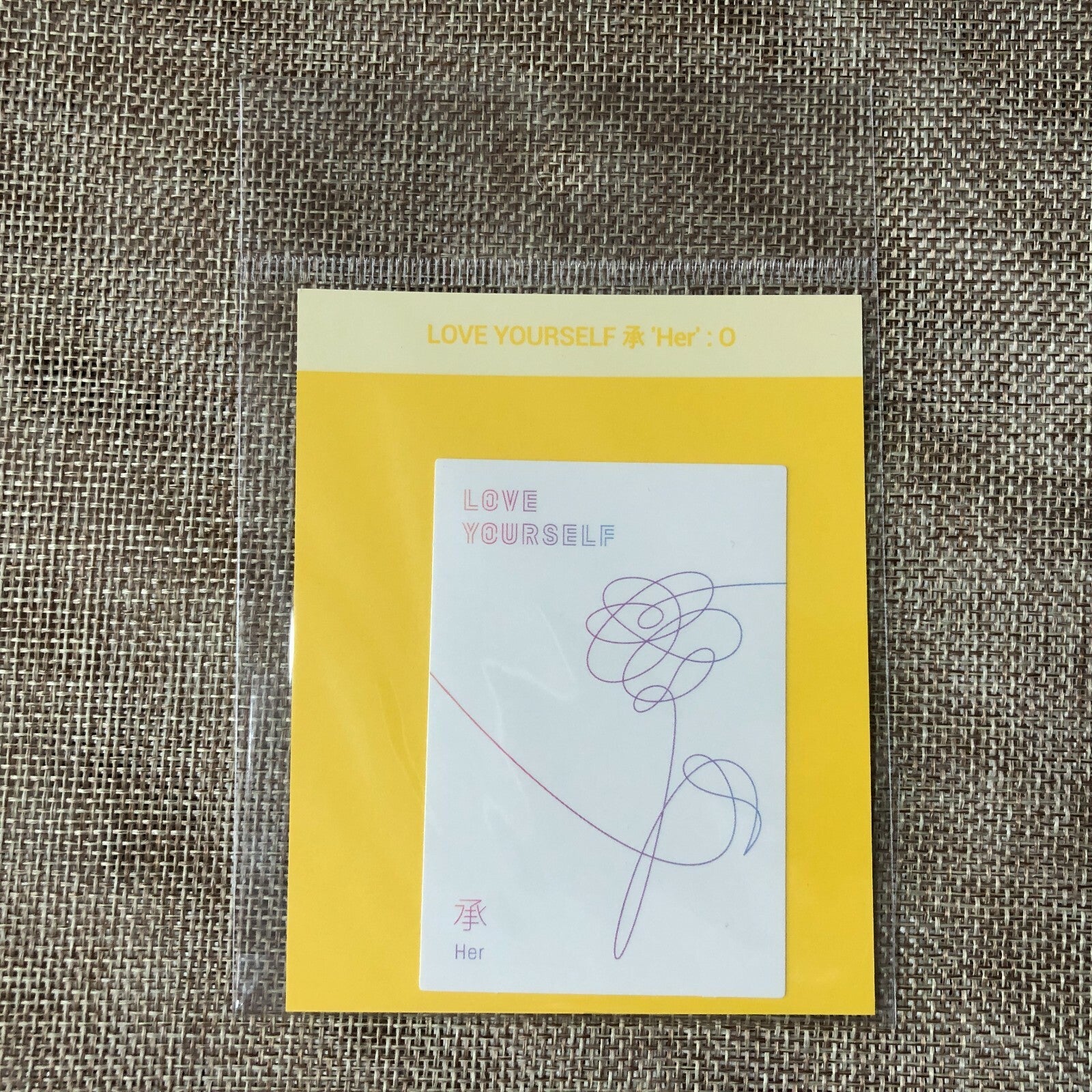 BTS [Oh, always] Official Love Yourself Album Cover Sticker, Her O Ver / Gift