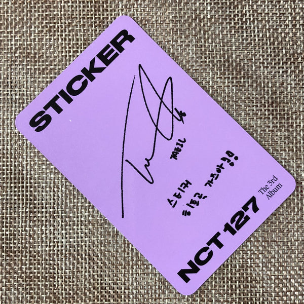 NCT 127 TAEIL [ STICKER ] Official Photocard, STICKER Ver. / New / Gift