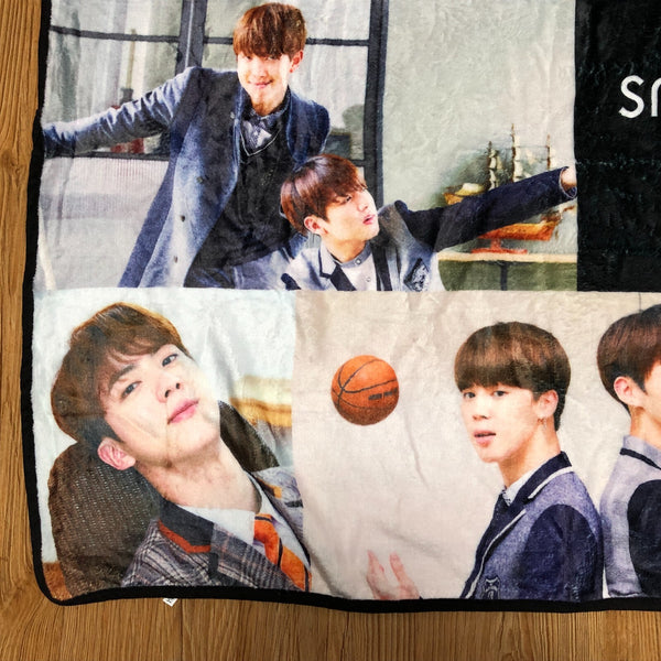 BTS GROUP [BTS X Smart Uniform] Promotional Official Blanket / New, Rare / Gift