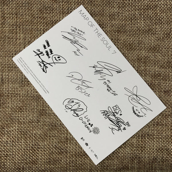 BTS GROUP [ Map Of The Soul 7 ] Official Postcard / New / Gift