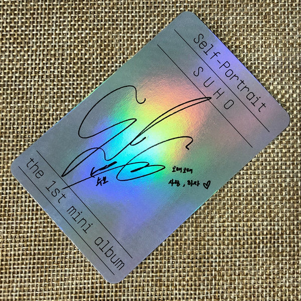 EXO SUHO #6 [ Self Portrait ] Official Photocard, 1st Mini Album / New / Gift