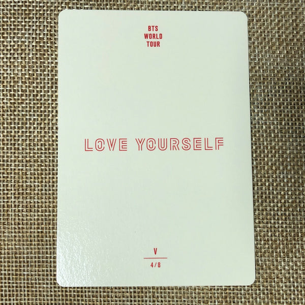 BTS V 4/8 [ Love Yourself World Tour ] Official Mini Photocard / New / Gift