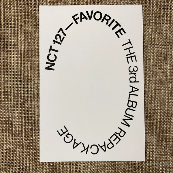 NCT 127 TAEYONG [FAVORITE] Official Postcard, 3rd Repackage CLASSIC / New / Gift