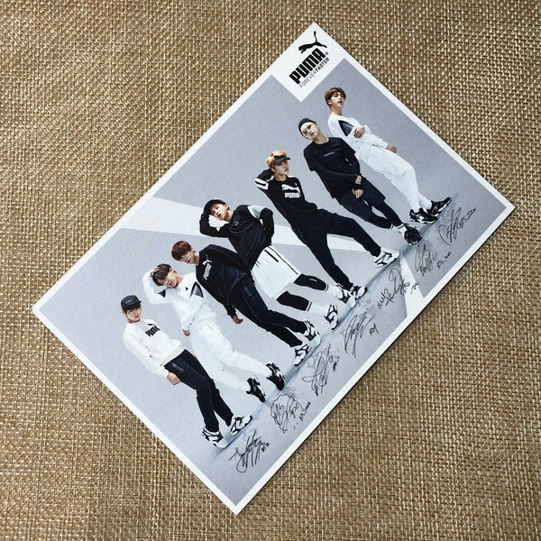 BTS GROUP #1 [PUMA Blaze Time] Official Photocard Post card, Photo / New / Gift