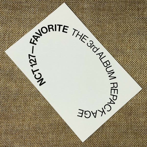 NCT 127 JAEHYUN [FAVORITE] Official Postcard, 3rd Repackage CLASSIC / New / Gift