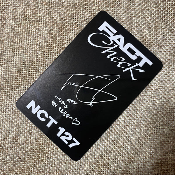NCT 127 TAEIL [ Fact Check ] Official Photocard, Chandelier Ver. / New / Gift