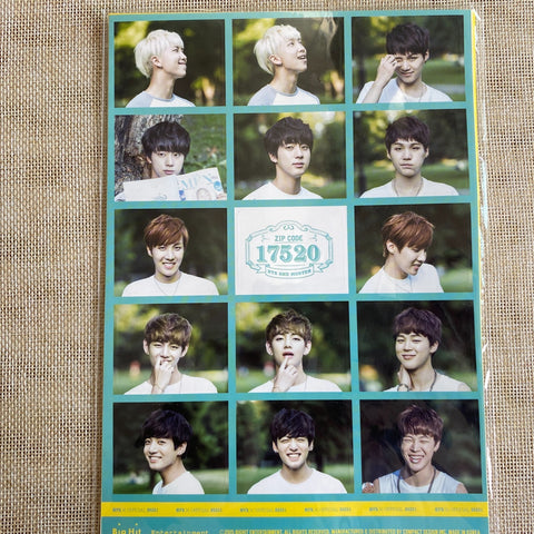 BTS Members [2nd Muster ZIP CODE 17520] Official Sticker Set / New, Rare / Gift