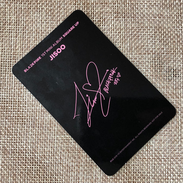 BLACKPINK JISOO #1 [ SQUARE UP ] Official Photocard, 1st Mini Album / New / Gift