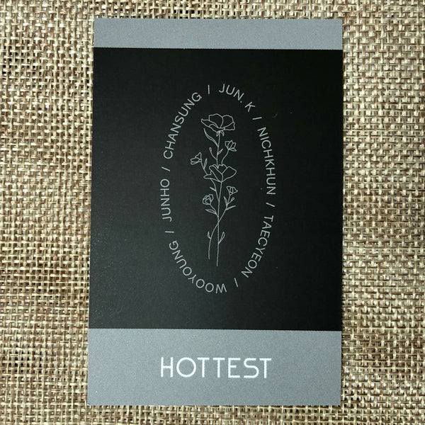2PM NICHKHUN [HOTTEST 8th] Official Fanclub Photocard Set of 5 / New, Rare /+G