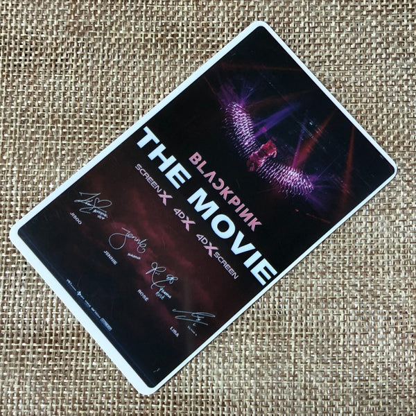BLACKPINK GROUP #2 [The Movie CGV] Official Ticket Photocard / New, Rare / Gift