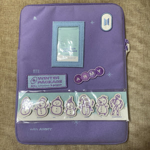 BTS GROUP [ Winter Package 2021 ] Pouch + Wappen (7) / New, Rare / Gift