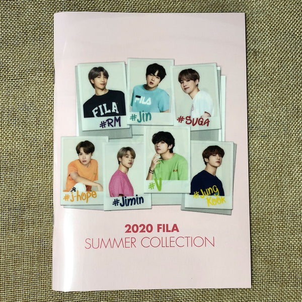 BTS GROUP [FILA 2020 Summer Collection] Official Photobook + Sicker / New / Gift
