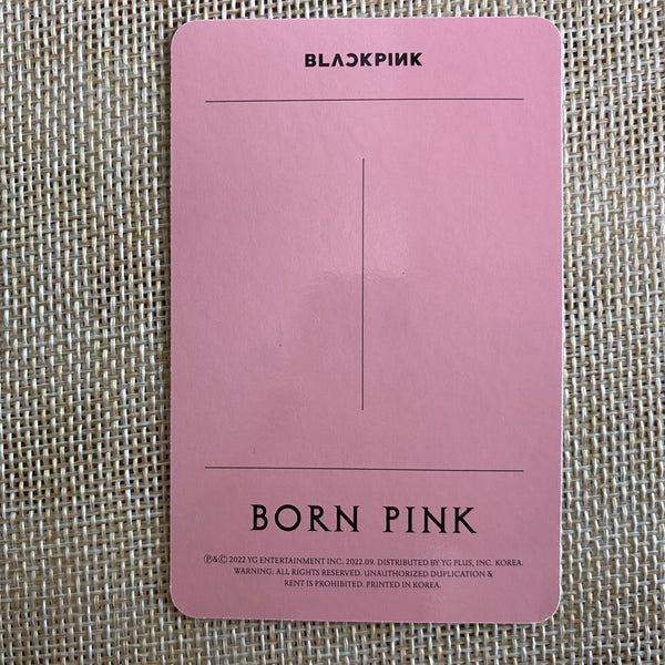 BLACKPINK JISOO [ Born Pink ] Official Photocard, Box Set Ver / New, Rare / Gift