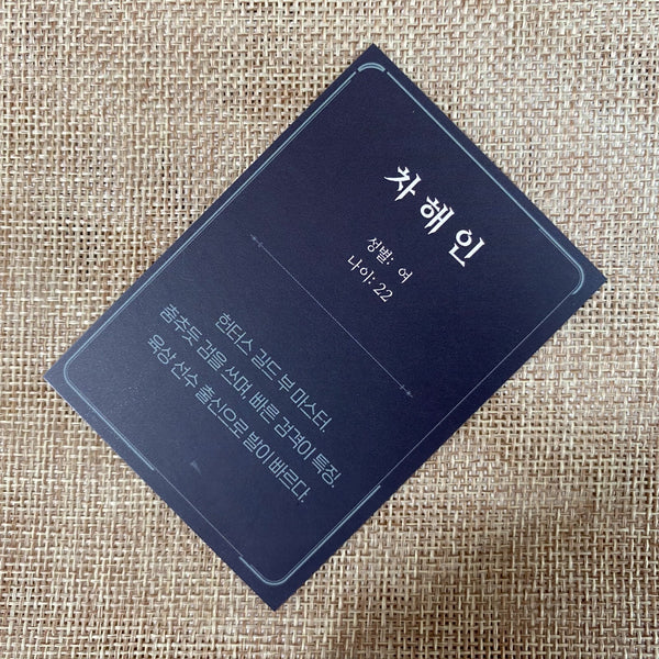 Korean Webtoon Solo Leveling Cha Hae-in / Bonus PC First Edition Rare Card / New