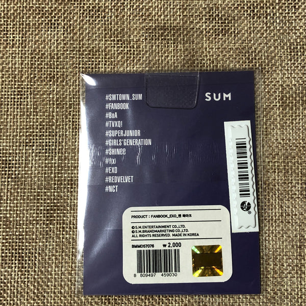 EXO CHEN [ SMTOWN COEX Artium SUM FANBOOK ] Official Goods Bookmark / New / Gift